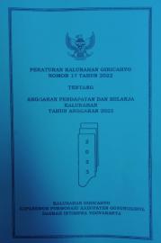 Peraturan Kalurahan Giricahyo No. 17 Tahun 2022 Tentang APBKal TA 2023